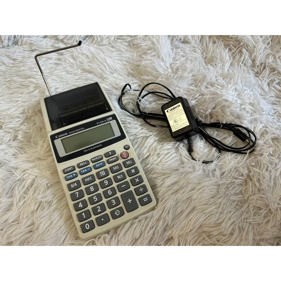 VTG Canon P1-DH III Palm Printing Receipt Calculator WORKING W/ Paper - Picture 2 of 9